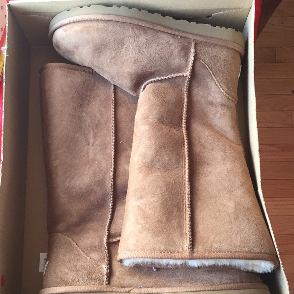 Tall classic chestnut Uggs NWT size 9